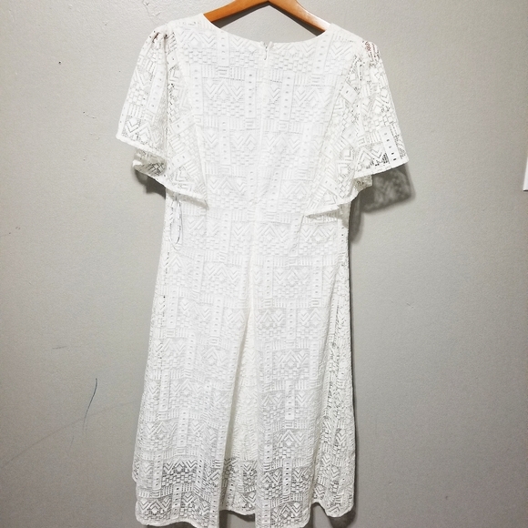 DKNY lace dress white 10 - Picture 8 of 8